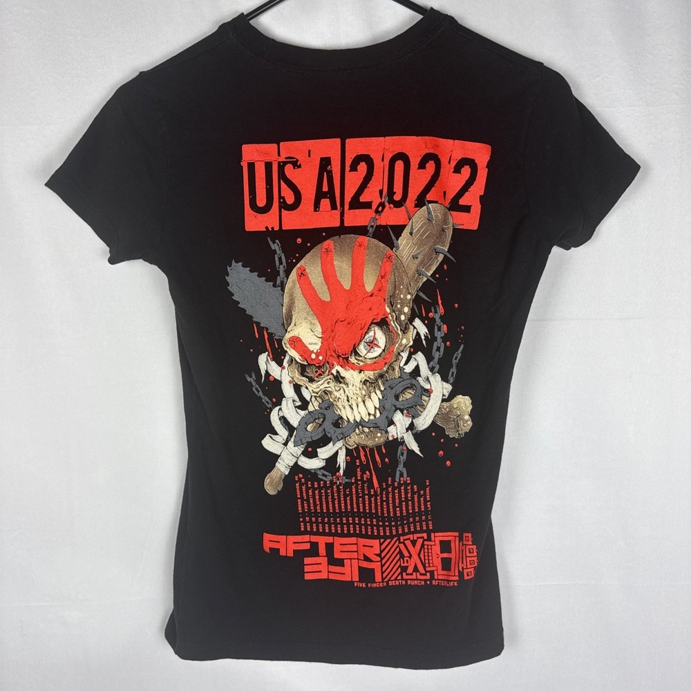 Five Finger Death Punch 2022 World Tour T-Shirt Doublesided Afterlife Size Small